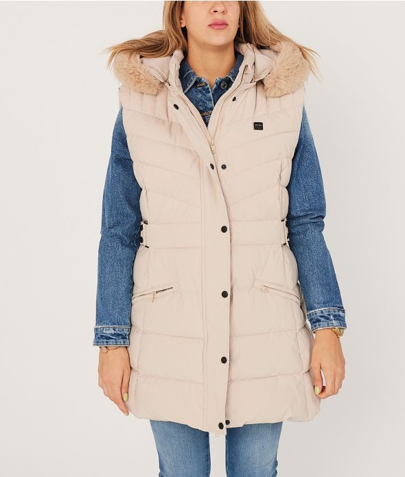 ASHLEY VEST, BEIGE