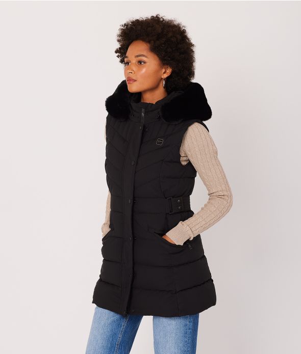 ASHLEY VEST, BLACK
