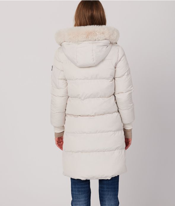 CARIE LONG JACKET, BEIGE