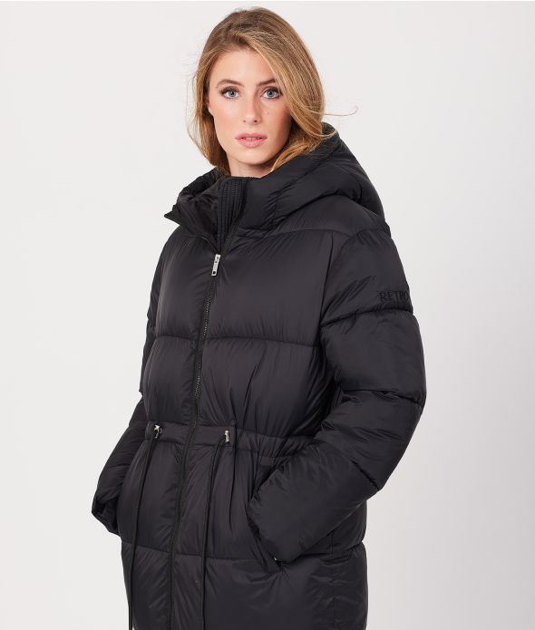 HAILEY LONG JACKET, BLACK