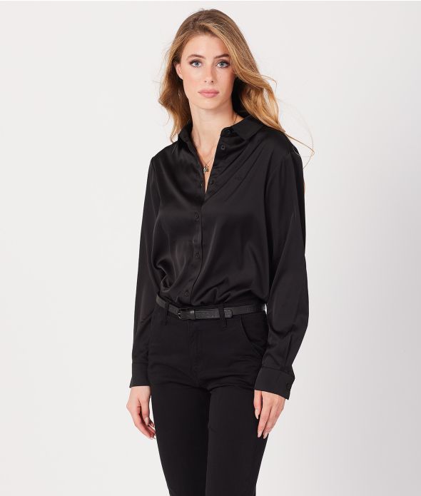 CHLOE BLOUSE, BLACK