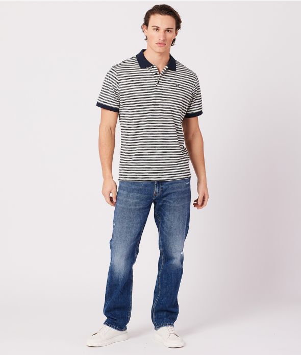 ERZO POLO, BLUE STRIPED