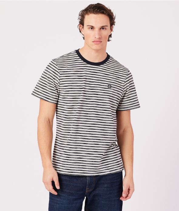 ERZO T-SHIRT, BLUE STRIPED