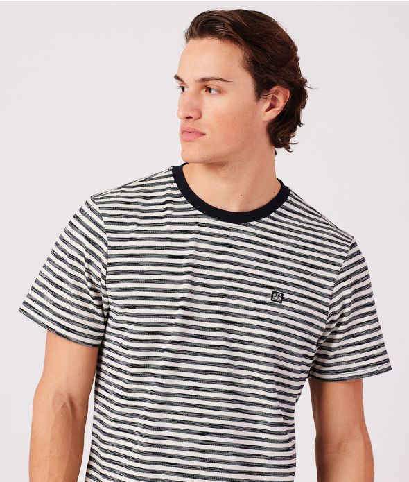 ERZO T-SHIRT, BLUE STRIPED