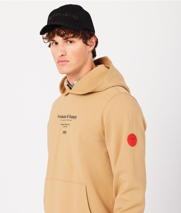 GREGORY HOODIE JOGGING TOP, SAND