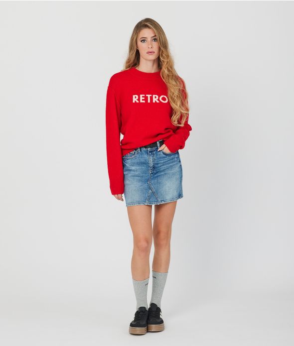 HAILEY SWEATER, RED