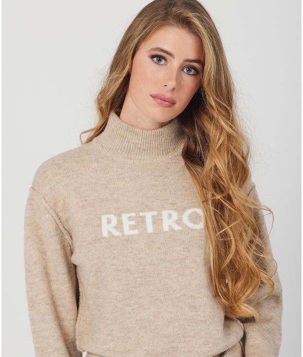 HAILEY TURTLENECK SWEATER, BEIGE