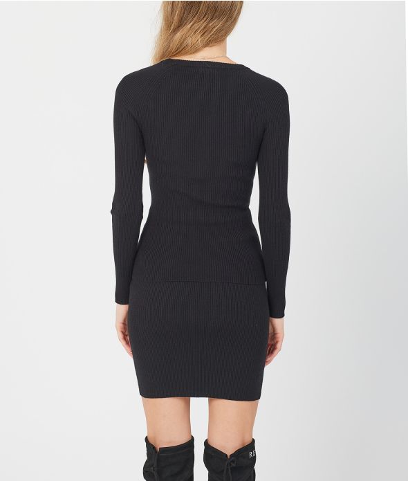 KISSA SWEATER, BLACK