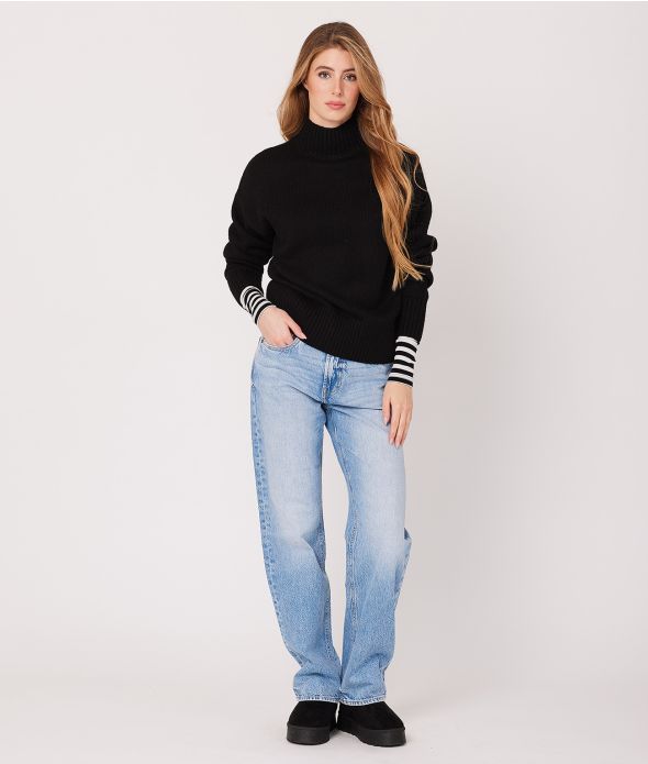 YAZLIN SWEATER, BLACK