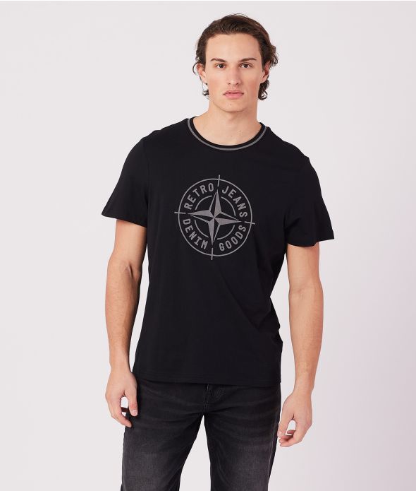 DENNIS T-SHIRT, BLACK