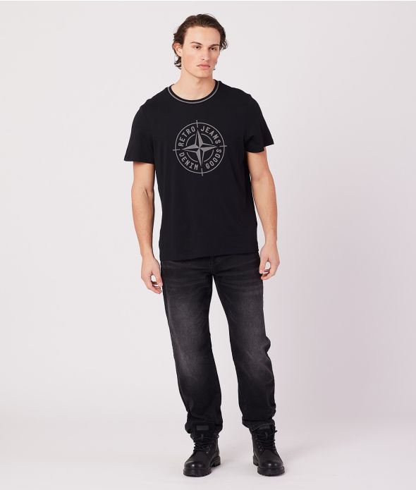 DENNIS T-SHIRT, BLACK
