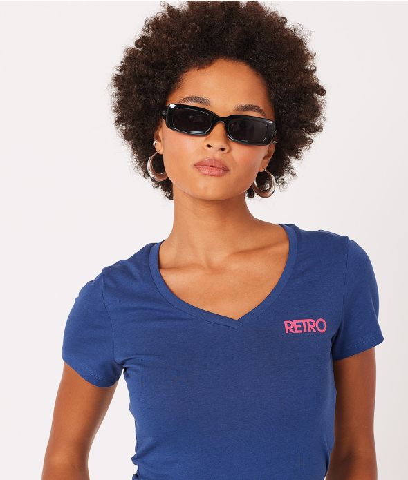 ANITA T-SHIRT, DARK BLUE