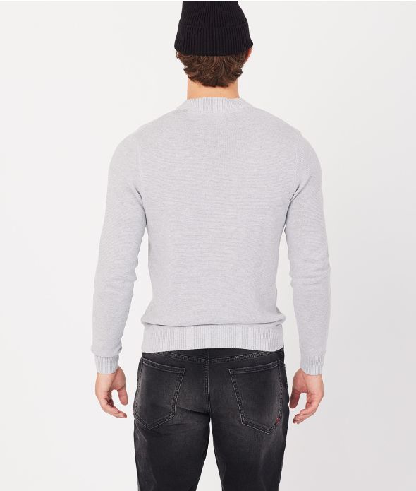 DENNIS SWEATER, GREY MELANGE