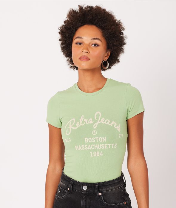 BRIGITTA T-SHIRT, GREEN