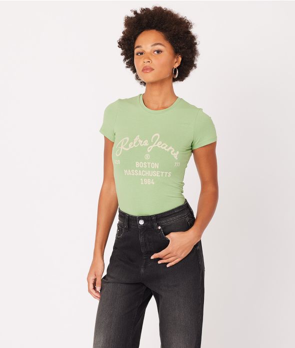 BRIGITTA T-SHIRT, GREEN