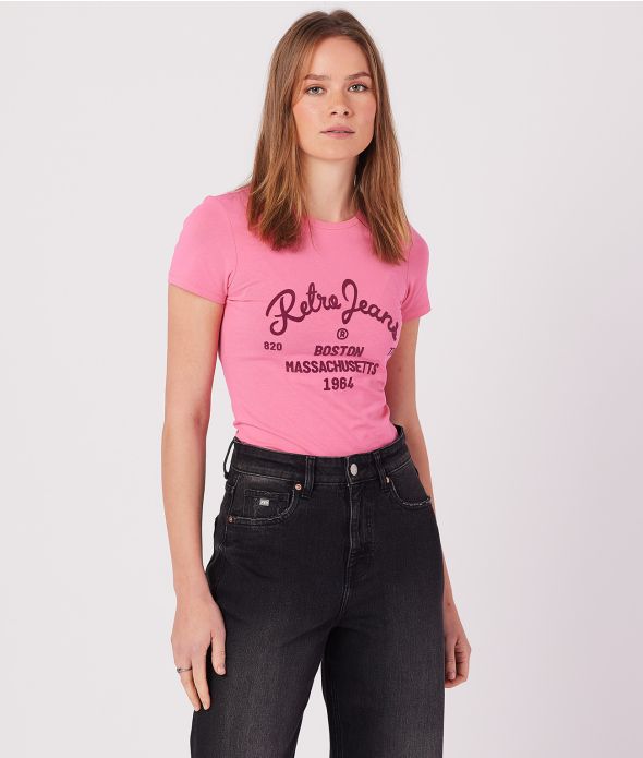 BRIGITTA T-SHIRT, PINK