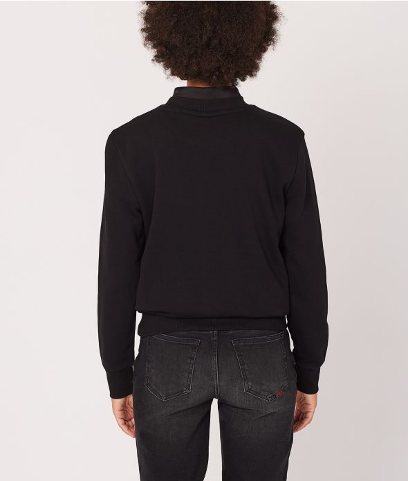 CHELSEA SWEATSHIRT JOGGING TOP, BLACK