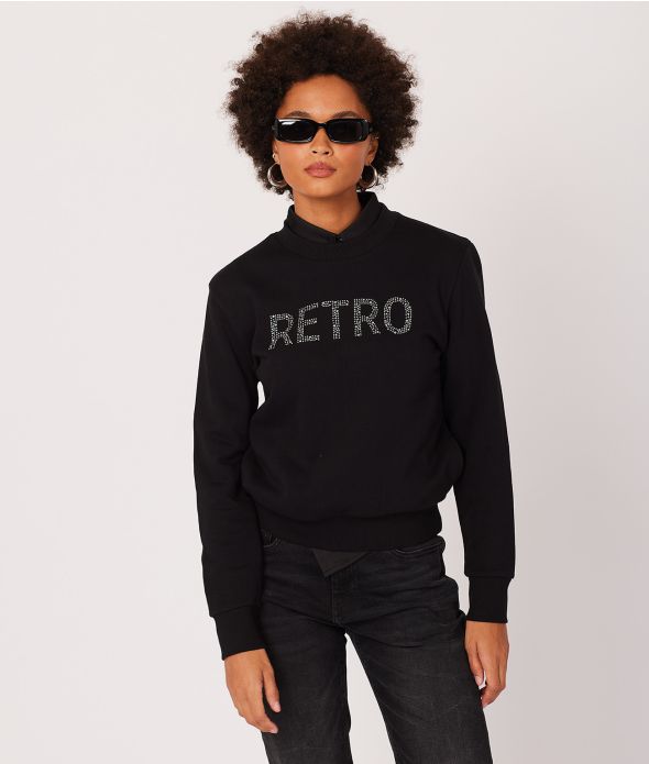 CHELSEA SWEATSHIRT JOGGING TOP, BLACK