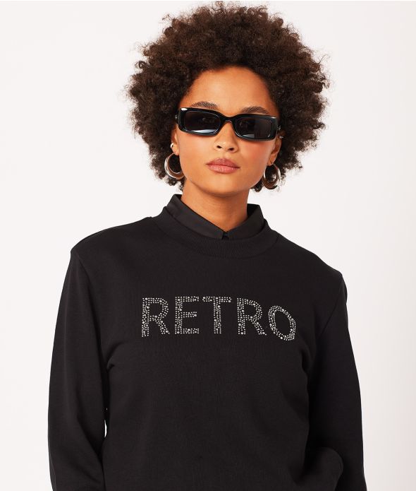 CHELSEA SWEATSHIRT JOGGING TOP, BLACK