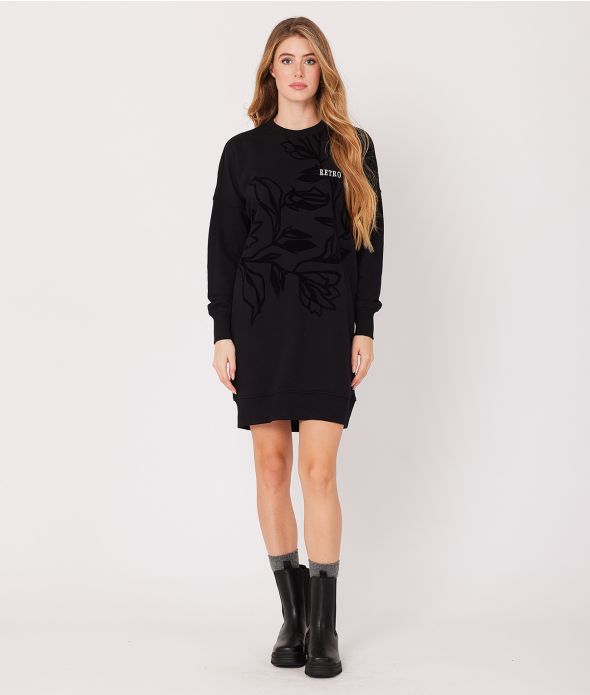 MILAGROS DRESS, BLACK