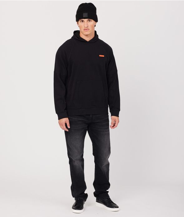 MARCELL HOODIE JOGGING TOP, BLACK