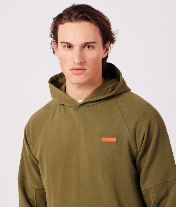 MARCELL HOODIE JOGGING TOP, KHAKI