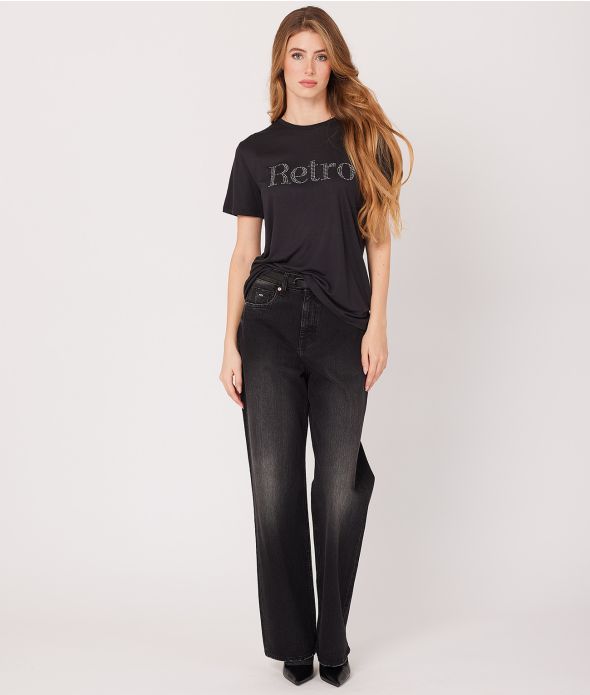 NAVA FASHION TOP, BLACK