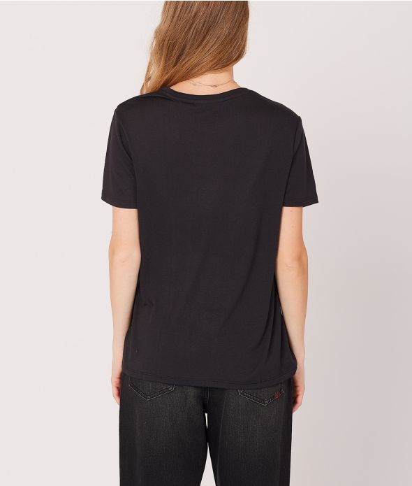 NAVA FASHION TOP, BLACK