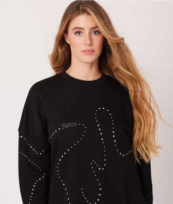 NAVA JOGGING DRESS, BLACK