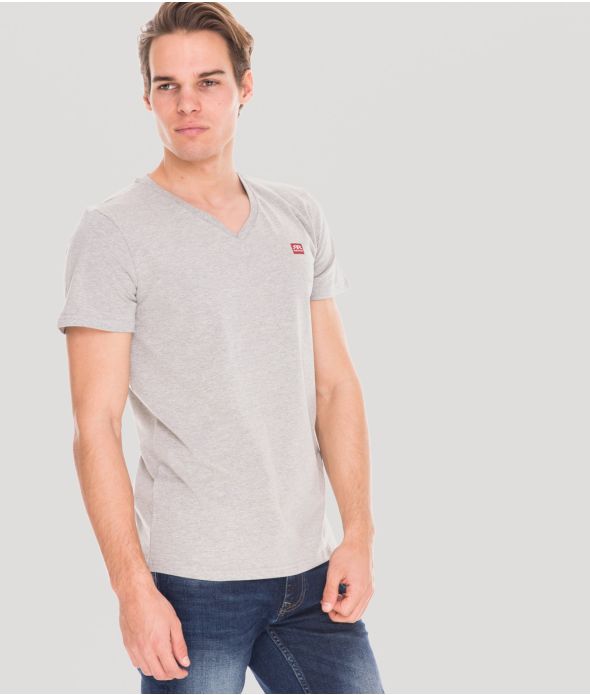 EDDIE T-SHIRT, GREY MELANGE