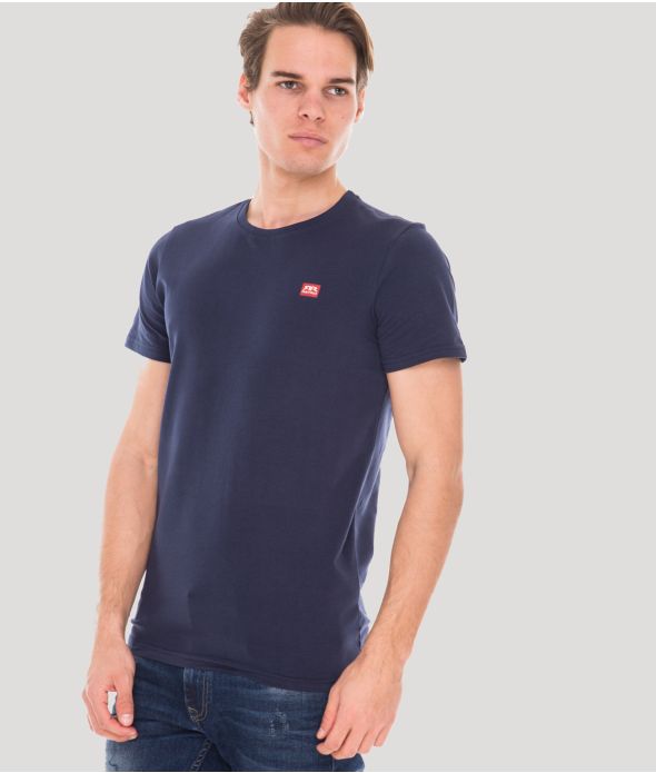 EDDIE ROUND T-SHIRT, DARK BLUE