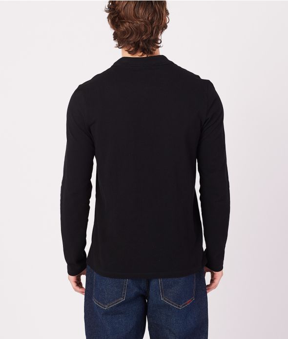 CLOVIS LONG POLO, BLACK