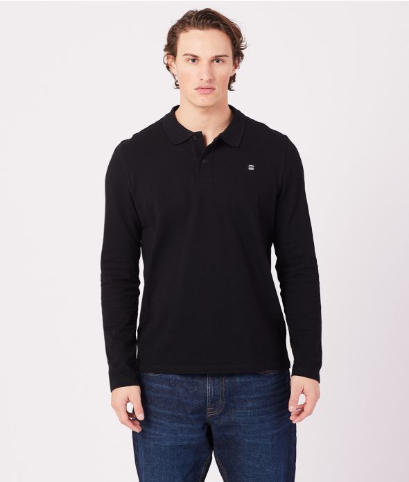 CLOVIS LONG POLO, BLACK