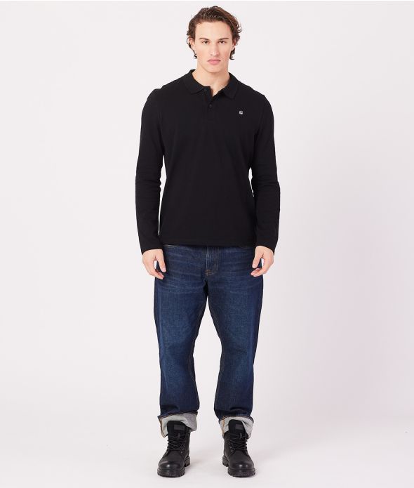 CLOVIS LONG POLO, BLACK