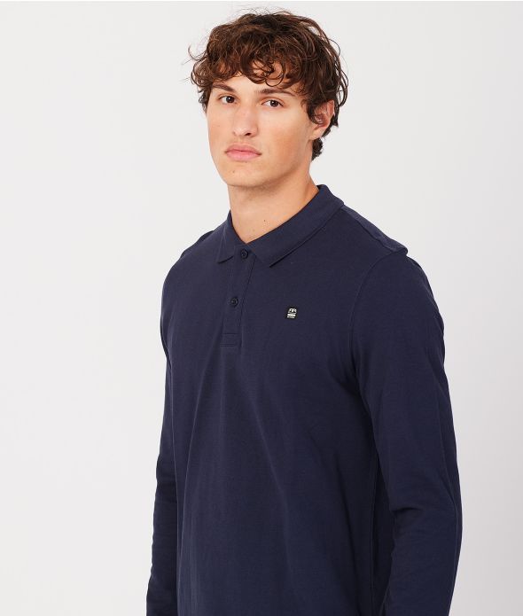 CLOVIS LONG POLO, DARK BLUE