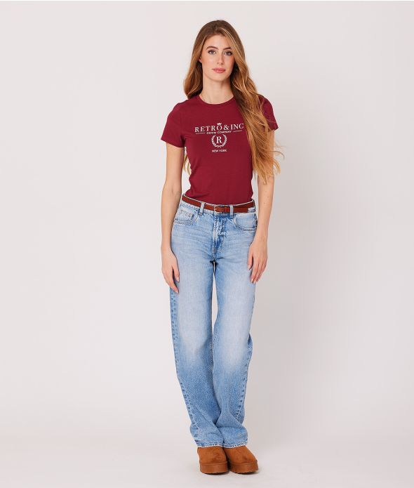 CARIE T-SHIRT, BORDEAUX