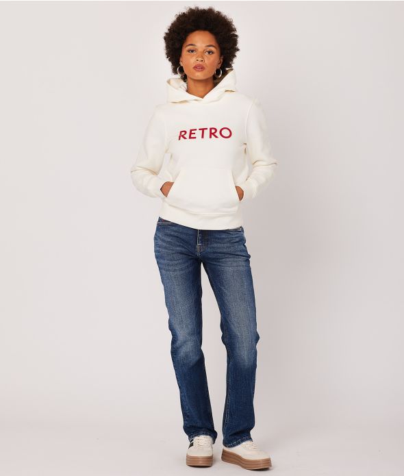 HAILEY HOODIE JOGGING TOP, OFFWHITE