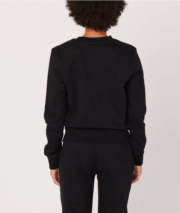 HAILEY SWEATSHIRT JOGGING TOP, BLACK