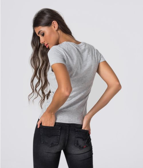 ZENIT ROUND W 20 T-SHIRT, GREY MELANGE
