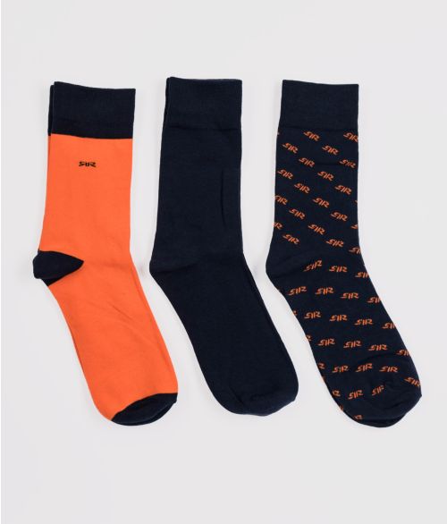 BRANDON PACK THREE SOCKS, MIXED