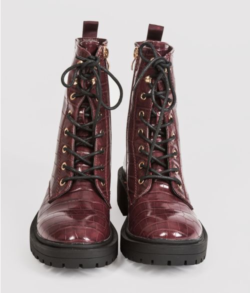 XIMENA BOOTS, BURGUNDY