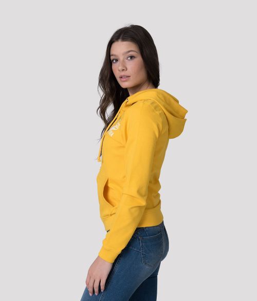 ANNA ZIP OUT JOGGING TOP, YELLOW
