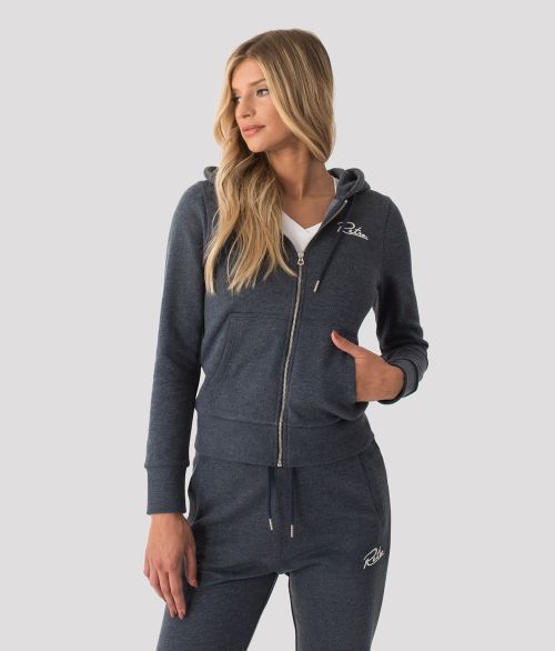 ROSEVILLE ZIP JOGGING TOP, NAVY MARL