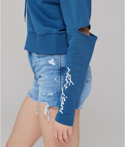 COTTEE JOGGING TOP, TEAL