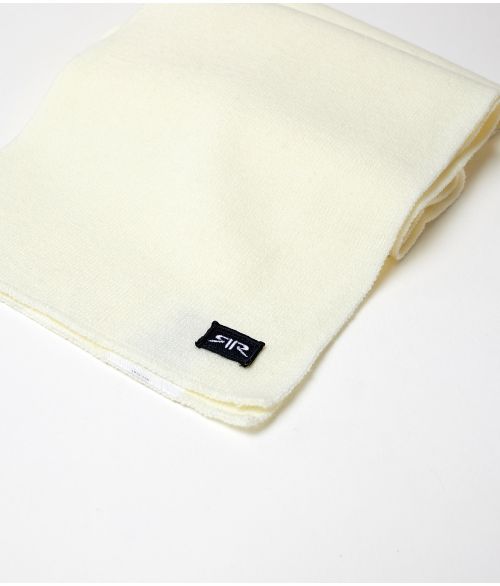 CHALMERS SCARF SCARF, OFF WHITE