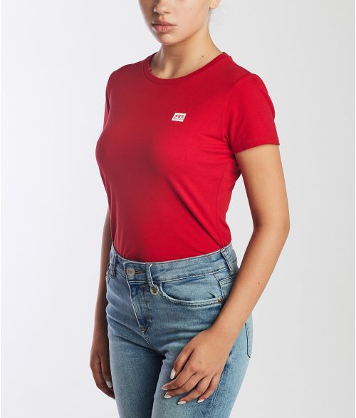 ELIZABETH ROUND T-SHIRT, RED