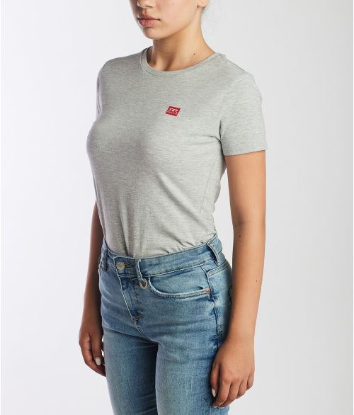 ELIZABETH ROUND T-SHIRT, GREY MELANGE