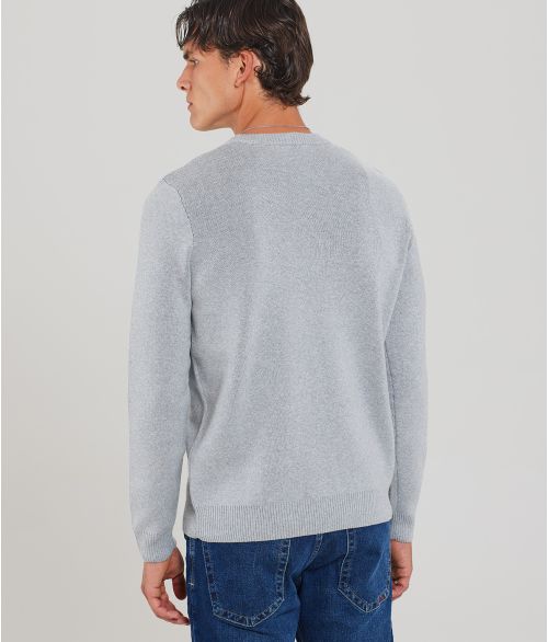 ADAN SWEATER, GREY MELANGE