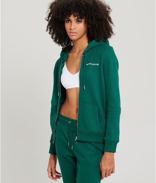 KARRI ZIP JOGGING TOP, GREEN