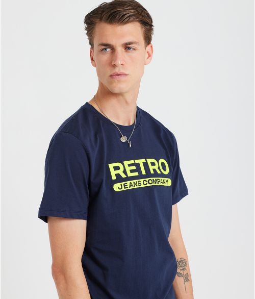 RUSH T-SHIRT, NAVY BLUE